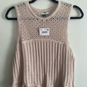 American Eagle Outfitters Women's Pink Knit Top